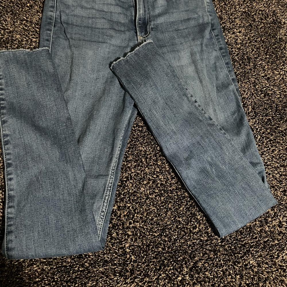 Hollister Women Straight Jeans in Light Blue